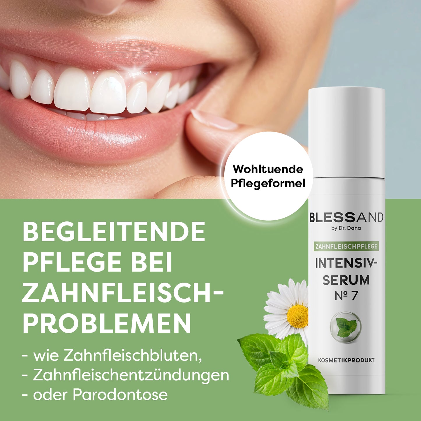 Wohltuende Pflegeformel.